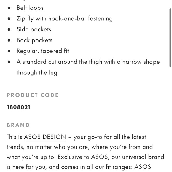 ASOS DESIGN Curve tailored smart mix & match cigarette pants in black - Picture 5 of 5